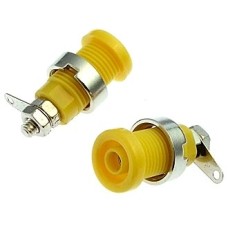 Клемма Z016 4mm panel jack YELLOW