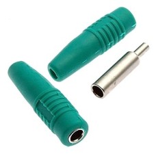 Клемма Z041 4mm Cable jack GREEN