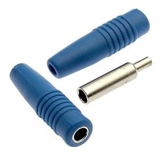 Клемма Z041 4mm Cable jack BLUE