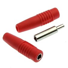 Клемма Z041 4mm Cable jack RED