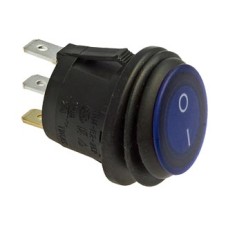 Переключатель SB040-12V BLUE IP65 on-off ф20.2mm