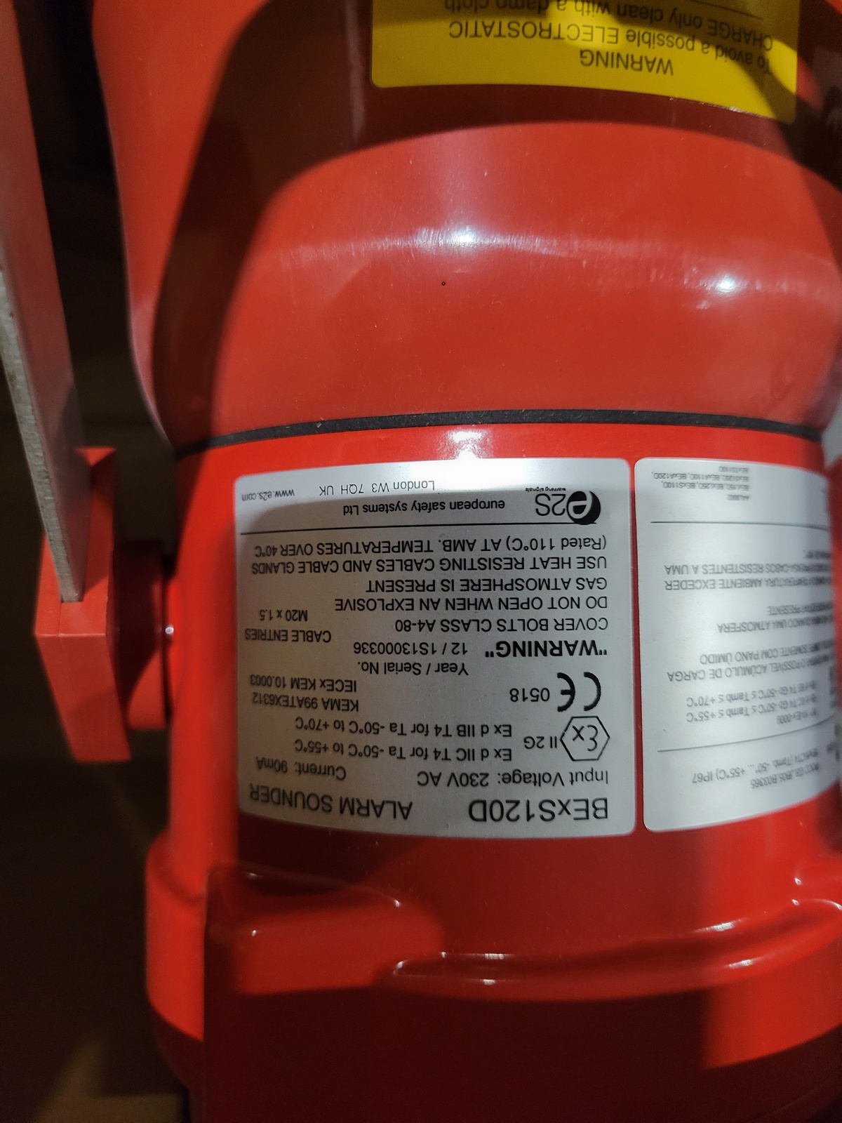 Сирена ПГЗ-РЕВУН32-106-230AC/СКОБА ПГЗ-РЕВУН32-106-230AC 1EXDIICT6, IP67, 230В