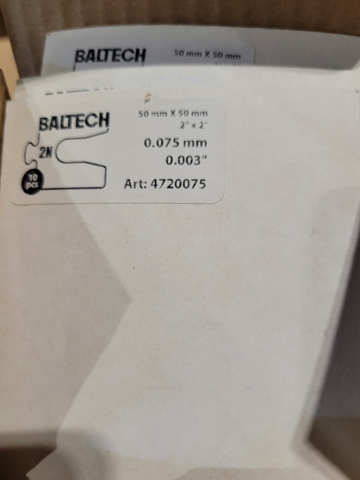 Комплект калибровочных пластин BALTECH-2N (47-20)