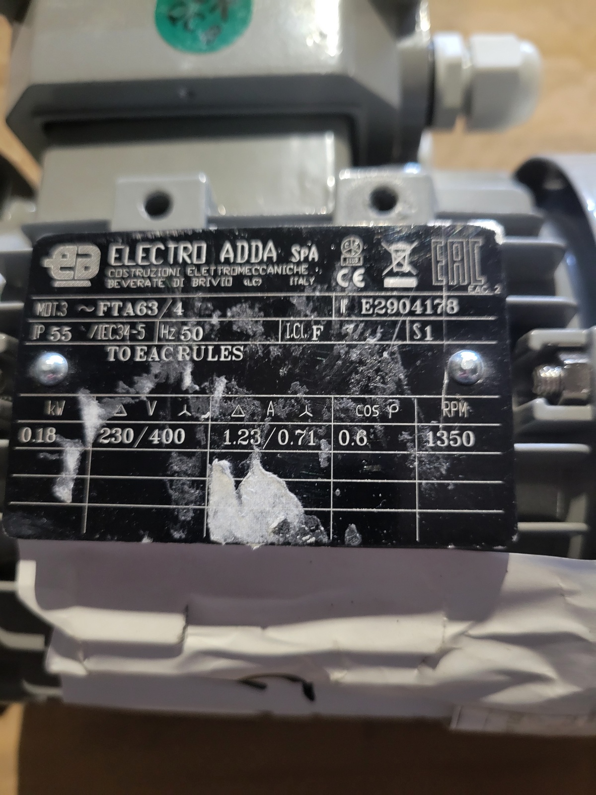 Электродвигатель Electro ADDA FTA63-4