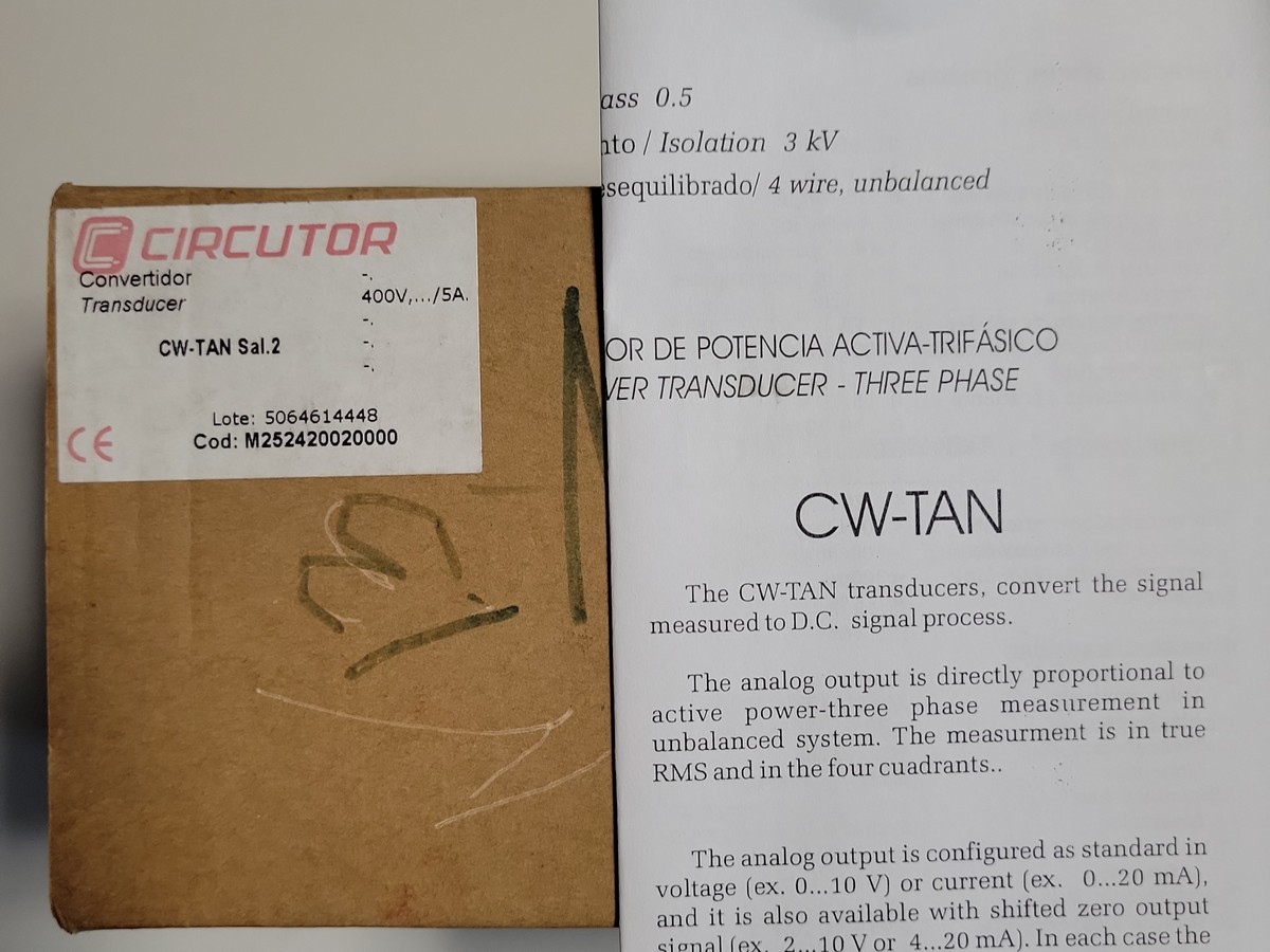 Преобразователь мощности CIRCUTOR CW-TAN 230VAC