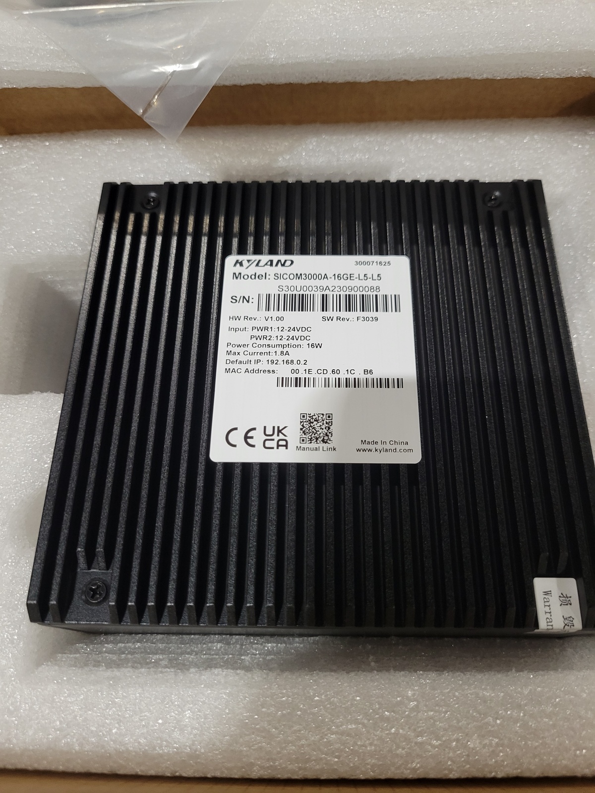 Коммутатор промышленный Kyland SICOM3000A-16GE-L5-L5