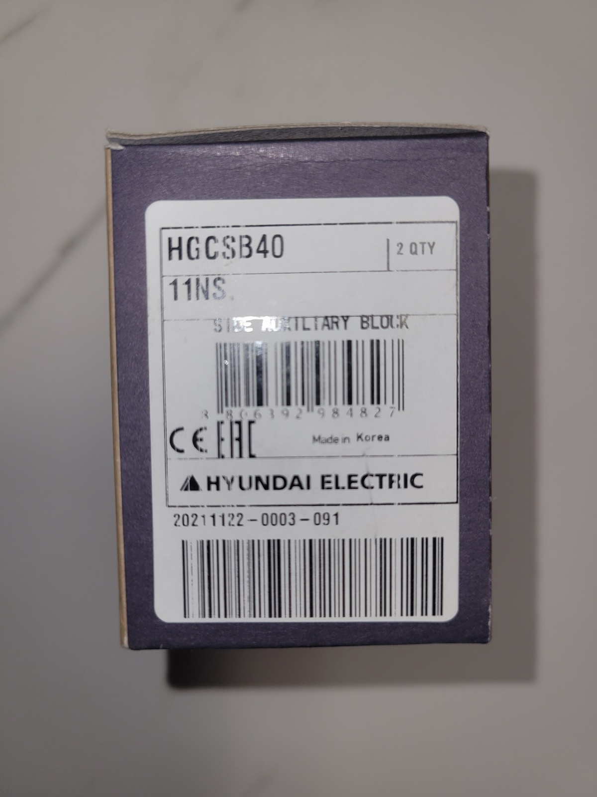 Блок вспомогательных контактов Hyundai (HGC SB40 11NS)