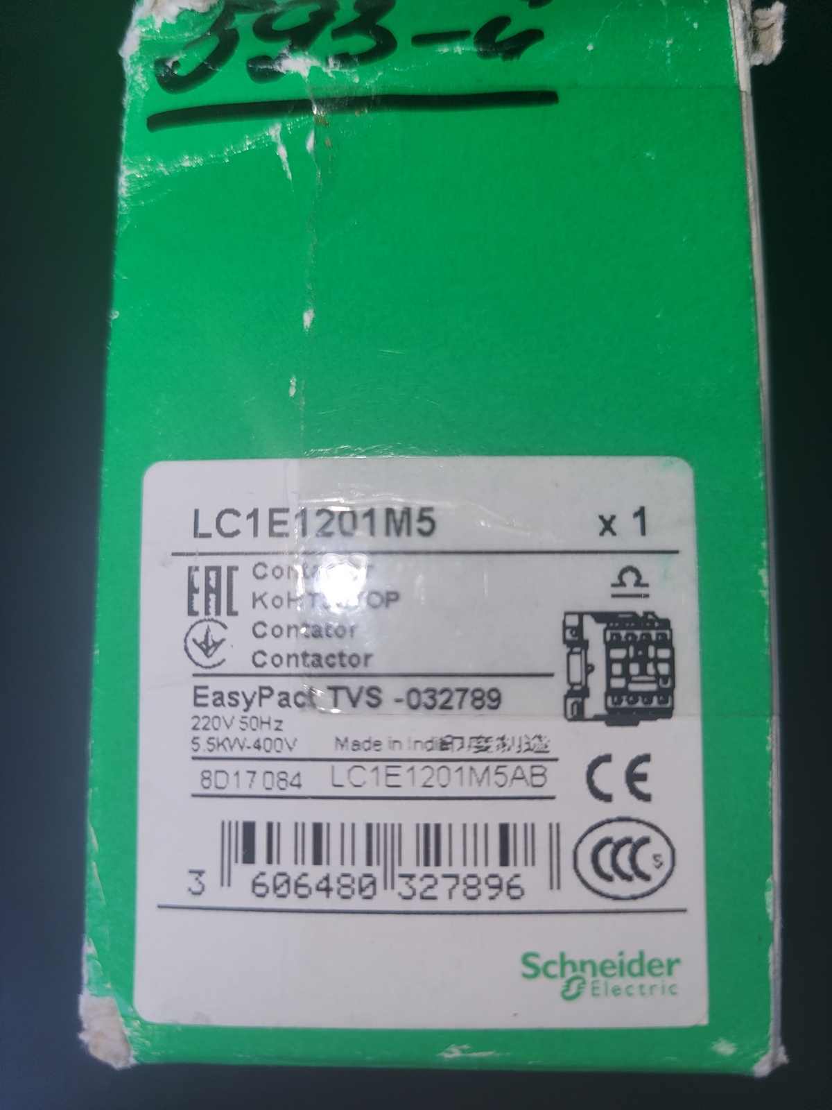 Контактор Schneider Electric LC1E1201M5