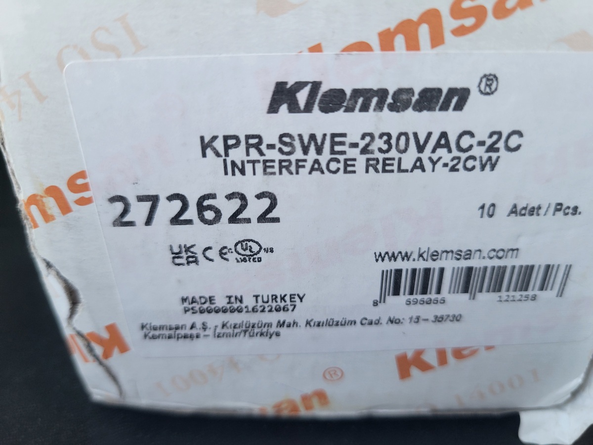 Реле Klemsan KPR-SWE-230VAC-2C (272622)