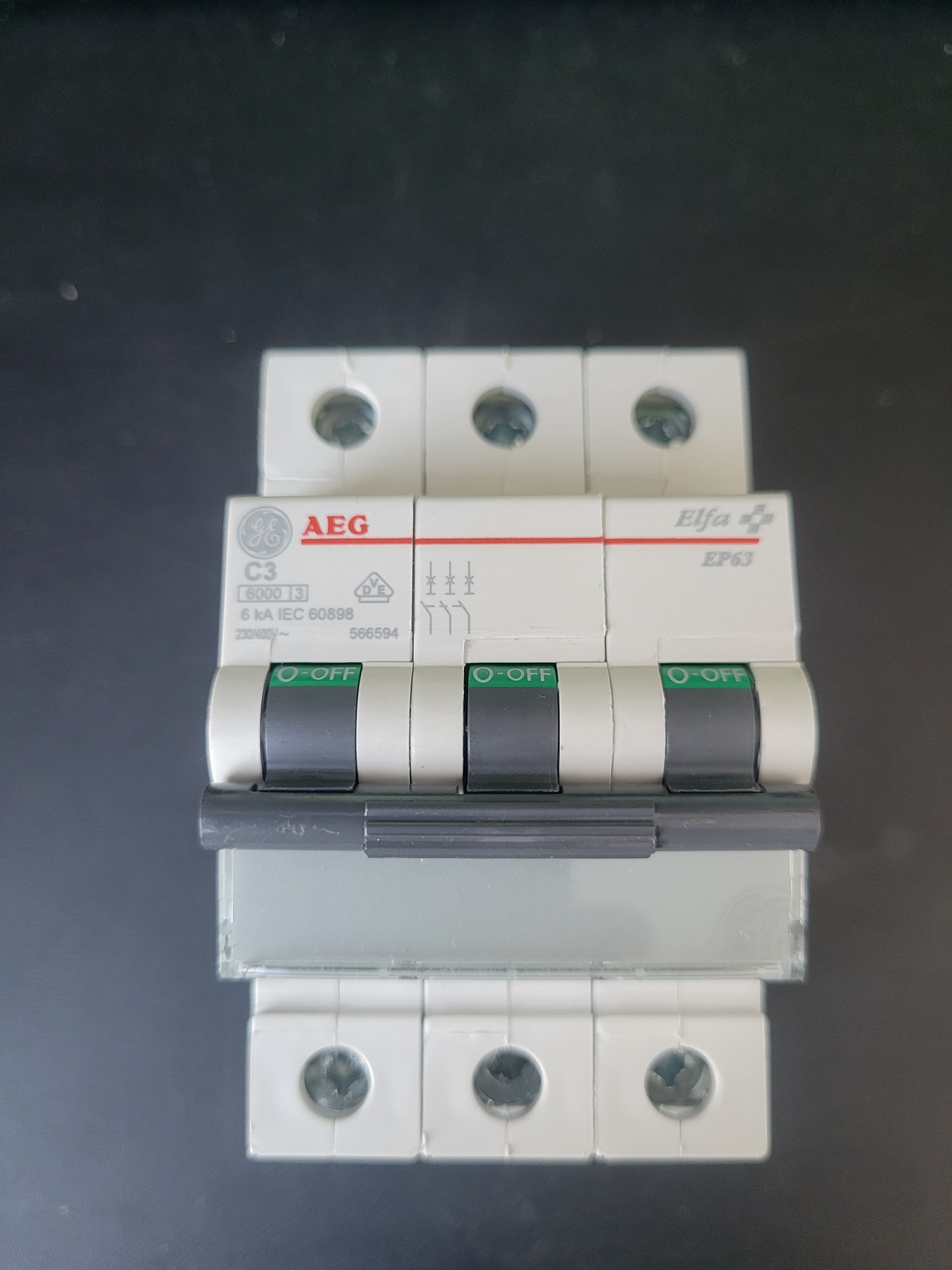 Выключатель автоматический AEG elfa ep63 С3 3P