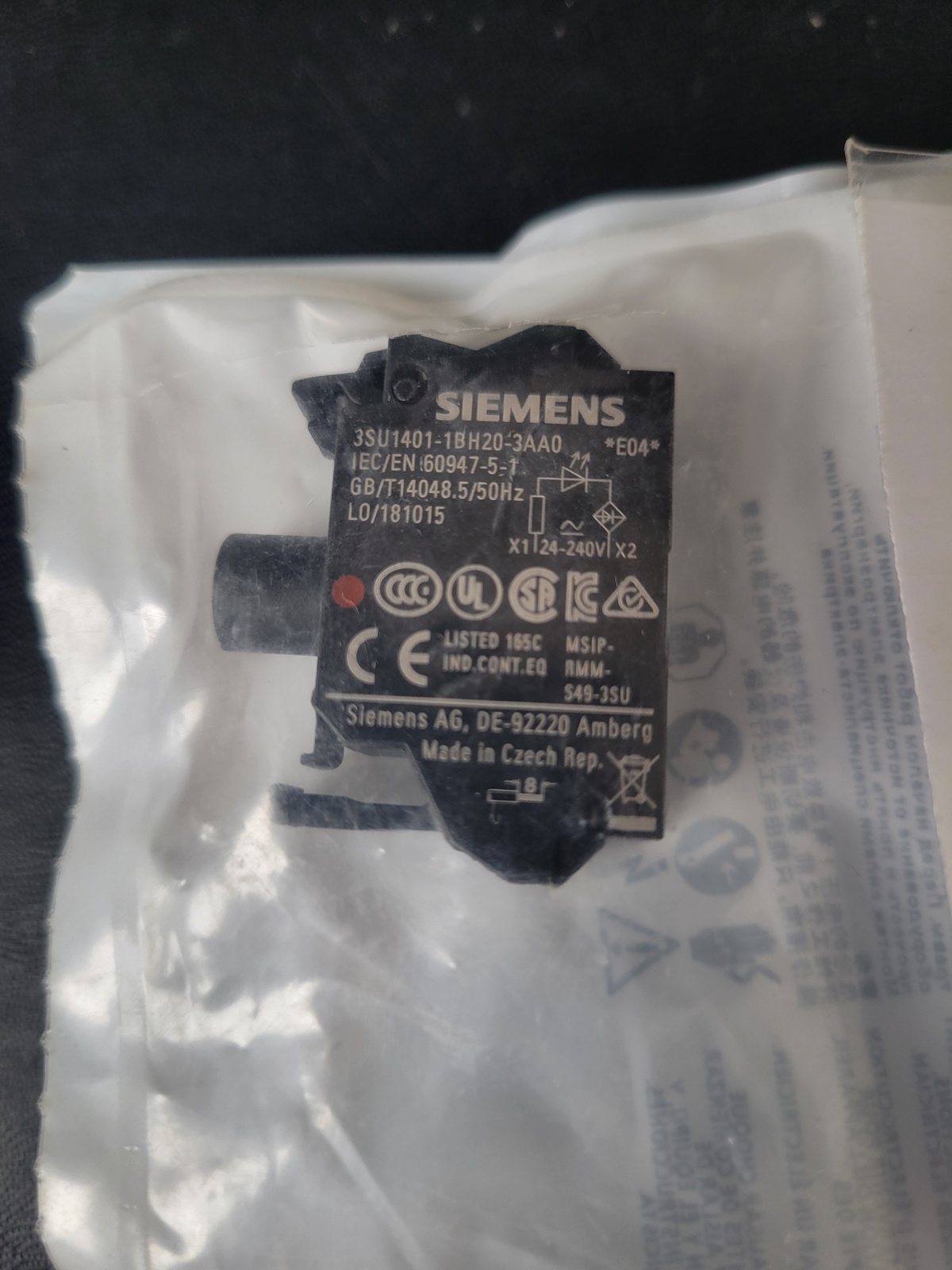 Модуль подсветки SIEMENS 3SU1401-1BH20-3AA0