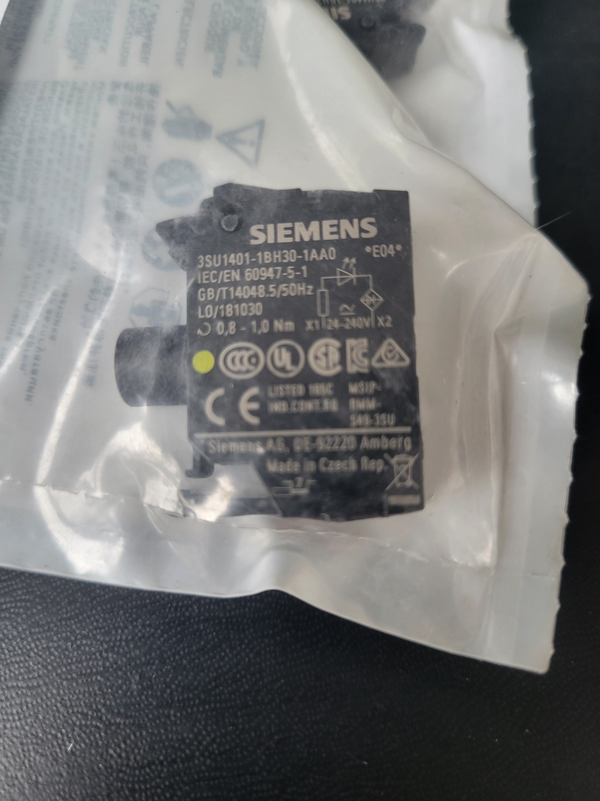 Модуль подсветки SIEMENS 3SU1401-1BH30-3AA0
