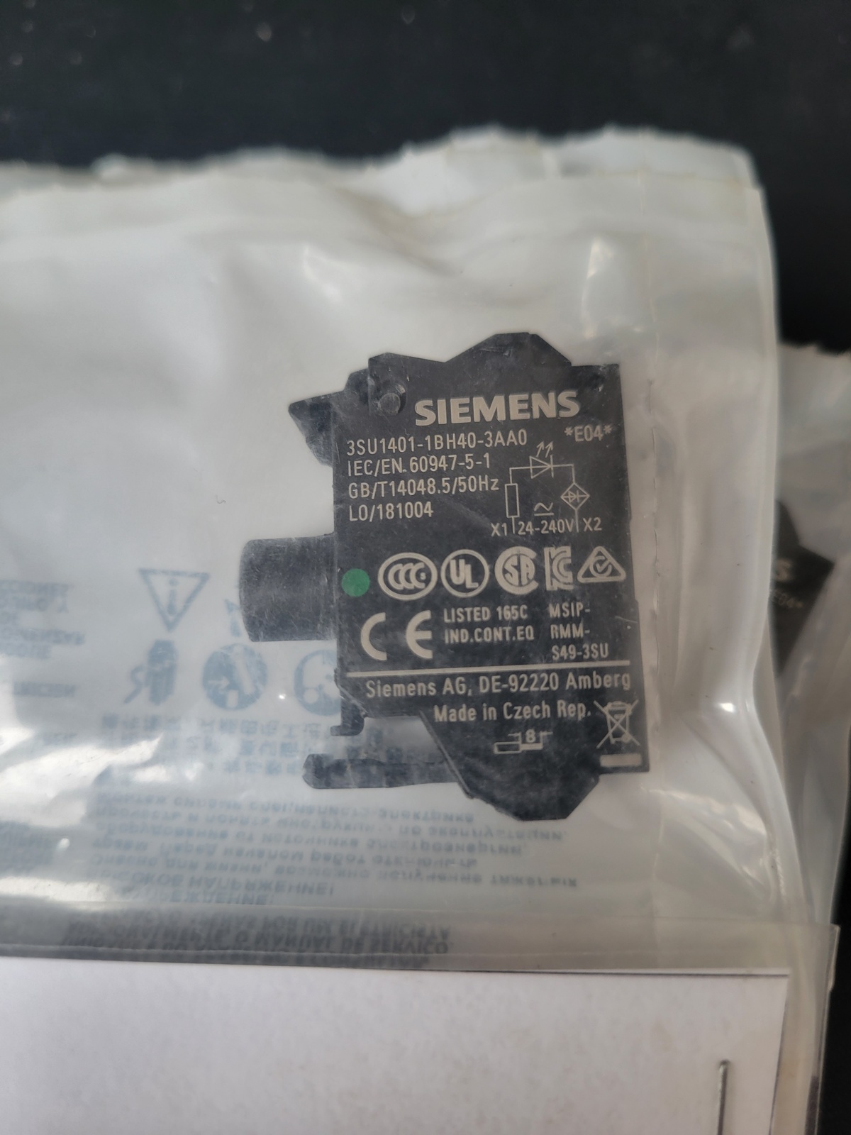Модуль подсветки SIEMENS 3SU1401-1BH40-3AA0