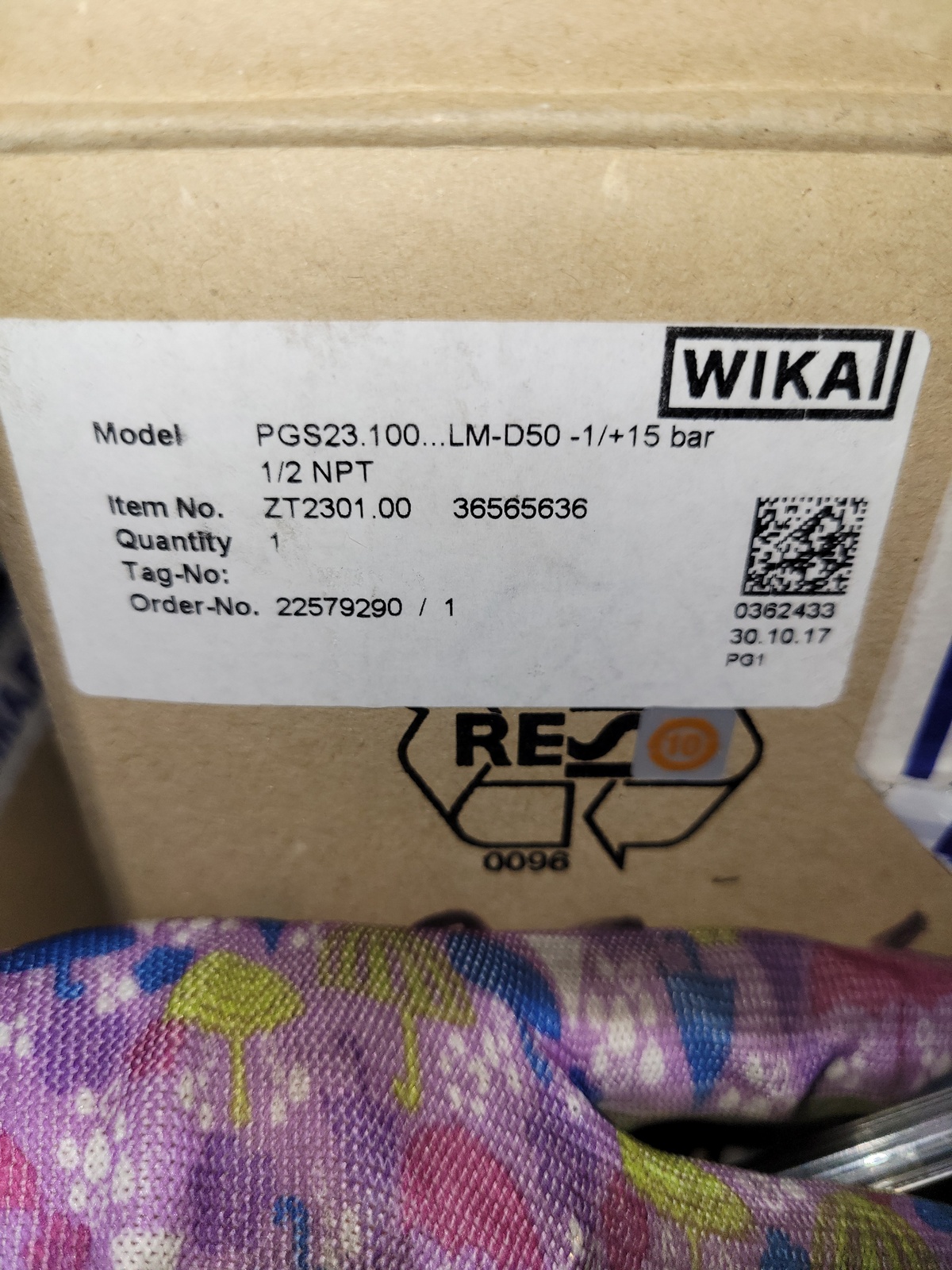 Манометр Wika 232.50.100