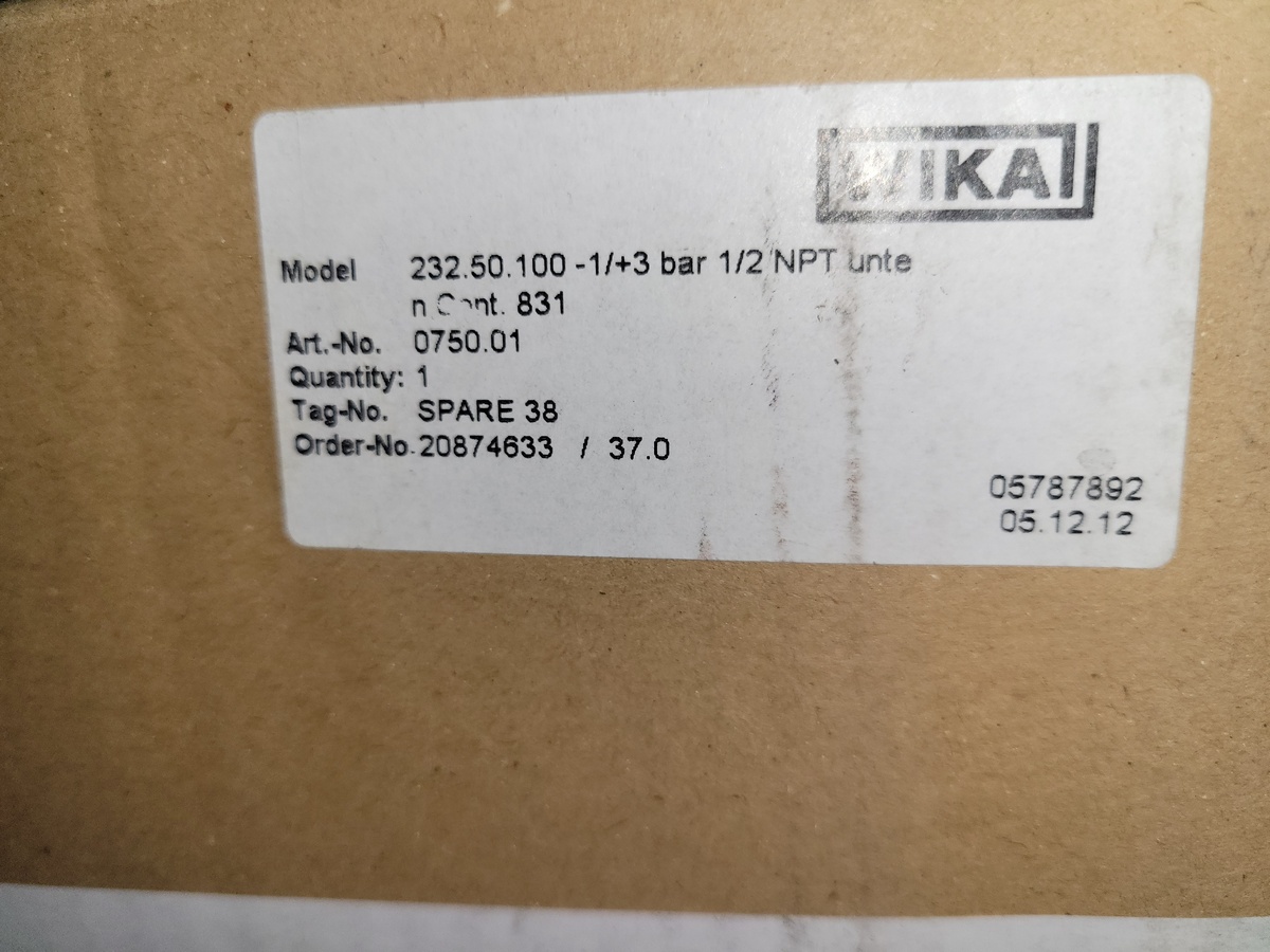 Манометр Wika 232.50.100