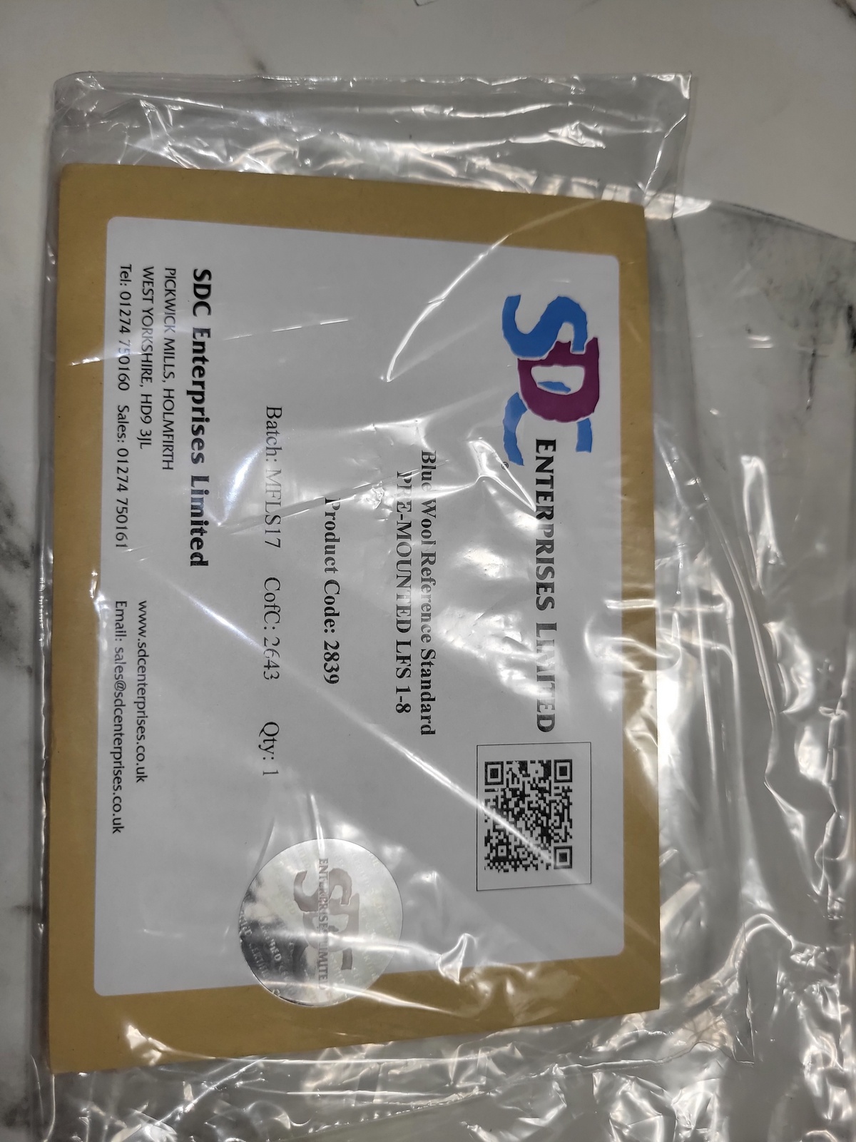 Эталон светостойкости Light Fastness Standards SN203AT, 8 шт