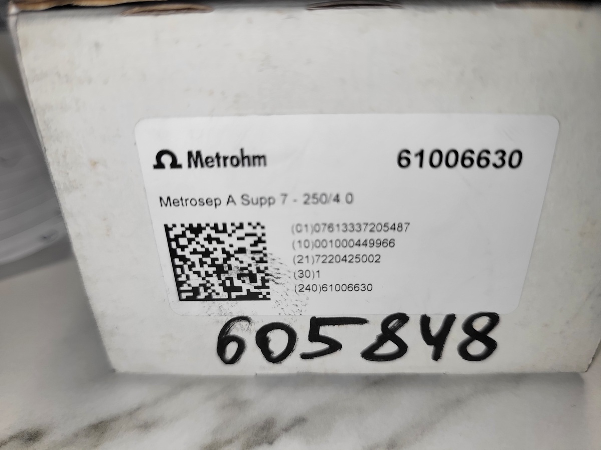Колонка Metrohm Metrosep A Supp 7-250/4.0 (6.1006.630)