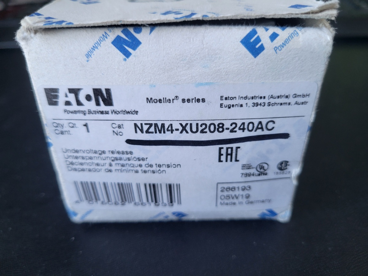 Расцепитель минимального напряжения Eaton NZM4-XU208-240AC