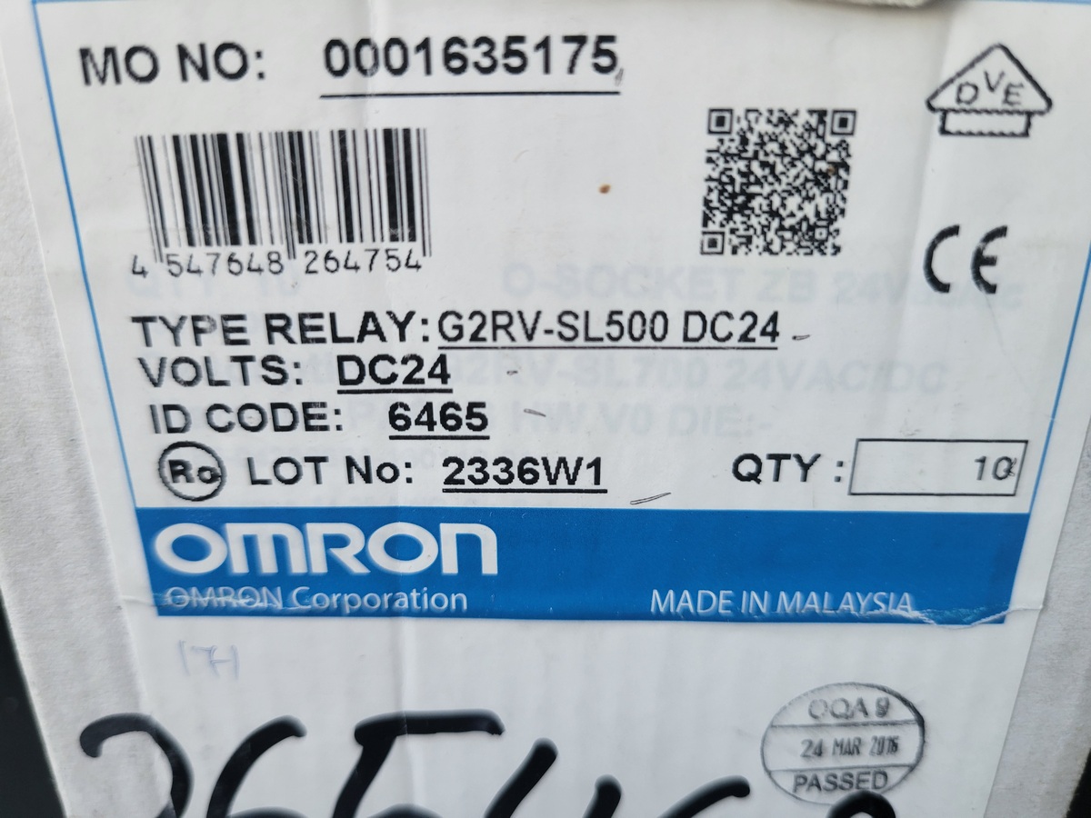 Реле Omron G2RV-SL500 24VDC