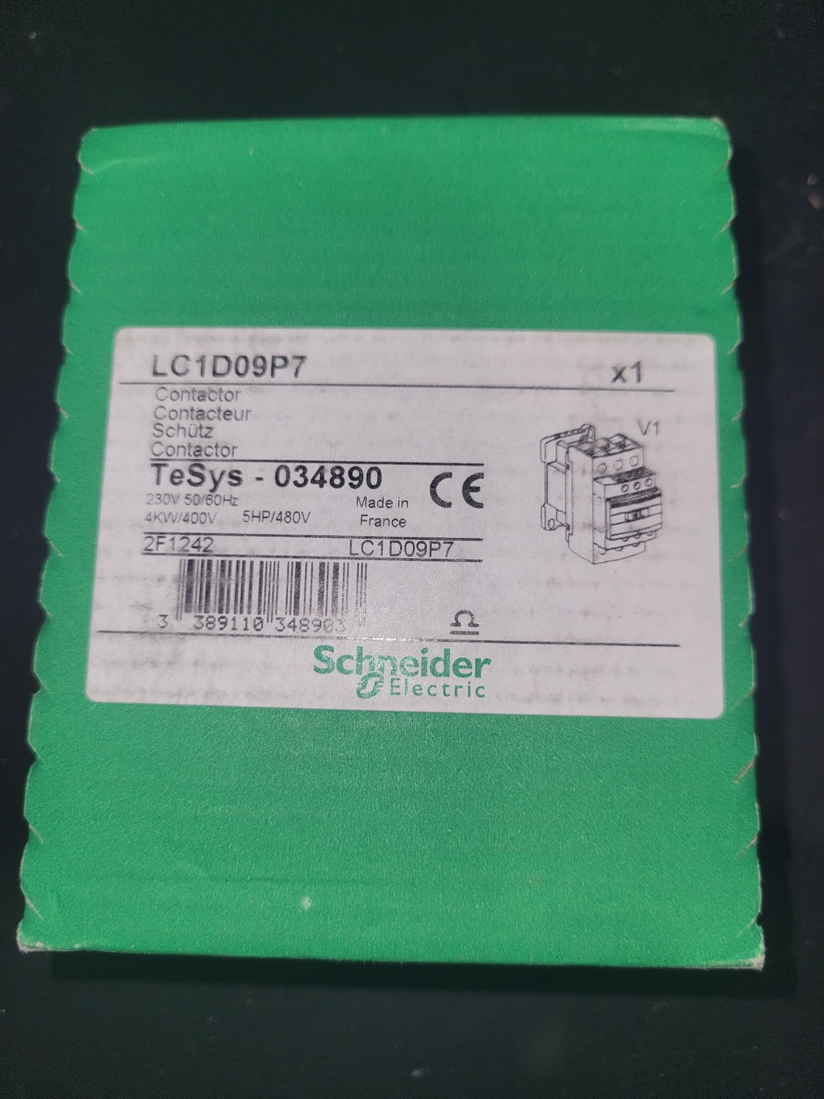 Контактор Schneider Electric LC1D09P7