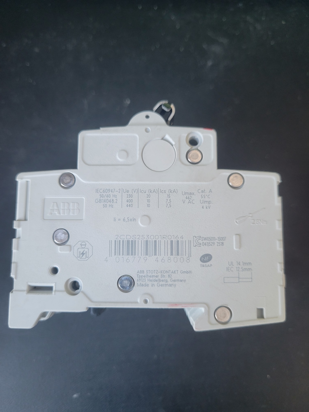 Выключатель ABB S203 C16A (2CDS253001R0164)